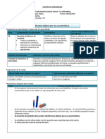 SESIÓN DE APRENDIZAJE Clasificamos Objetos Por Sus Características