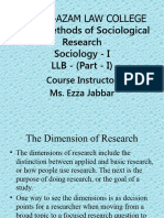 Methods of Sociological Research