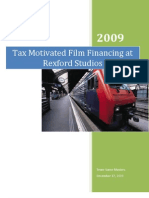 Tax Motivated Film Financing at Rexford Studios