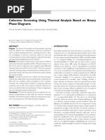 Coformer Screening Using Thermal Analysis Based On Binary Phase Diagrams