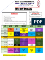 Horario de Clases - 3c Secundaria - Aula - 10