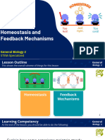 General Biology 2 - Lesson 8 Homeostasis and Feedback Mechanisms