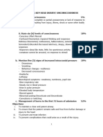 Head Injury-Unconsciousness Marking Key-1