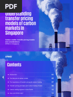 Understanding Transfer Pricing Models of Carbon Markets in Singapore