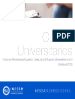 Curso Psicoterapia Cognitivo Conductual