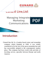 Cunard Line, LTD, Managing Integrated Marketing Communications