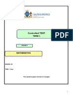 Controlled Test Term 3-1