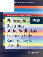 Philosophical Doctrines of The Andhakas Exploring Early Buddhist Sects of Andhra