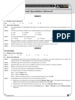 Electronic Spreadsheet Advanced