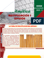 Semana13 Multiplicación y División 2023 II