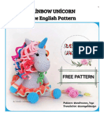 Androsova Toys - Rainbow Unicorn Free Pattern