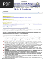 Niveles de Organización Hipertexto