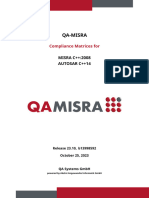 Qa Misra Compliance - Misra Cppautosar