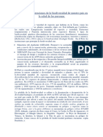 Impacto de Las Alteraciones de La Biodiversidad de Nuestro País en La Salud de Las Personas