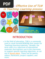 Effective Use of TLM in Teaching-Learning Process