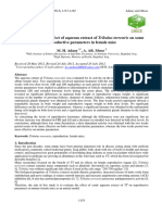 Evaluation of The Effect of Aqueous Extract of Tribulus Terrestris On Some Reproductive Parameters in Female Mice