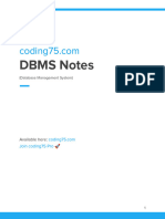 Dbms Notes