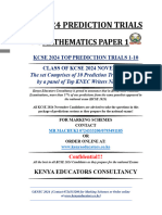 Mat Pp1 Kcse 2024 Prediction Trials