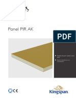 Kingspan Pir Ak Product Data Sheet Es Es