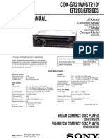 Sony+CDX-GT21W GT210 GT260 Esquema