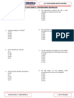 Semana 2 - Aritmética - Diciembre - 2° Secundaria