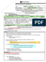 SESION DE APRENDIZAJE C Y T Nos Podemos Enfermar