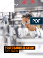 Postgraduate Study Guide Entry 2024