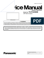 (Service Manual) Panasonic TX-p42x60e Chassis Gpf16d-E SM