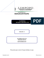 2017 Mathematics p1 Dual Memo - Limpopo