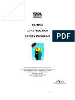 Sample Construction Safety Program: WWW - Michigan.gov/miosha