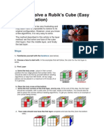 How To Solve A Rubik's Cube