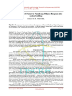 The Effectiveness of Pantawid Pamilyang Pilipino Program Into Nation Building