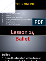 M10 Unit IV Lesson 14 15 Ballet and Musical Play