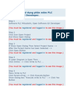 Hướng dẫn sử dụng phần mềm PLC Mitsubishi GX Developer