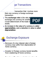 Exchange Transactions: Appreciation, and A Reduction in Value Is Called Depreciation