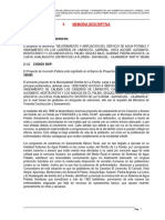 Memoria Descriptiva Caserios de La Florida