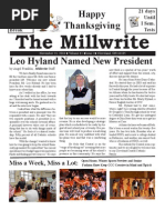 The Millwrite: Leo Hyland Named New Presiden