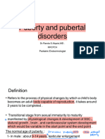 Puberty and Pubertal Disorders