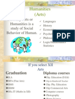 Humanities (Arts) : Basically Arts or Humanities Is A Study of Social Behavior of Human