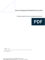 Zksoftware Fingerprint Identification System: Technical Manual For Lower Communication Protocol