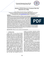 Performance Evaluation of WUPA Wastewater Treatment Plant Idu Industrial Area, Abuja.