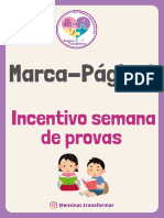 Marca-Página - Semana de Provas