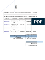 Matriz de Inspecciones