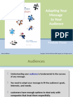 Chapter 3 Adapting Your Message To Your Audience