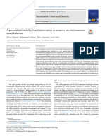 A Personalized Mobility Based Intervention To Promote Pro-Environmental T Travel Behavior