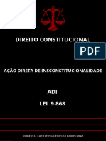 Direito Constitucional: Ação Direta de Insconstitucionalidade