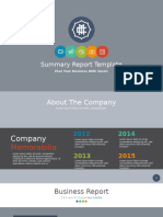 Summary Report Powerpoint Template