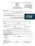 Form 205 - Certificate of Formation - BB