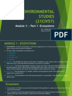 Environmental Studies-Module 1-Ecosystems