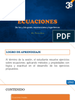 Semana 6 - Ecuaciones Lineales Cuadráticas Exponenciales y Logaritmicas